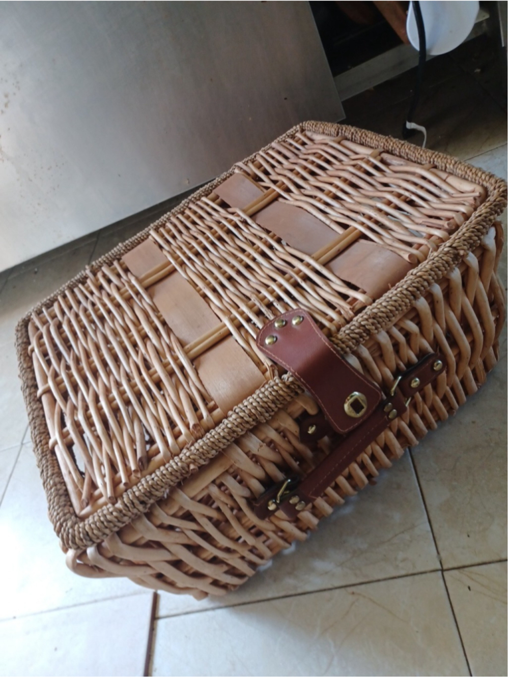Wicker Hamper Picnic Basket Woven